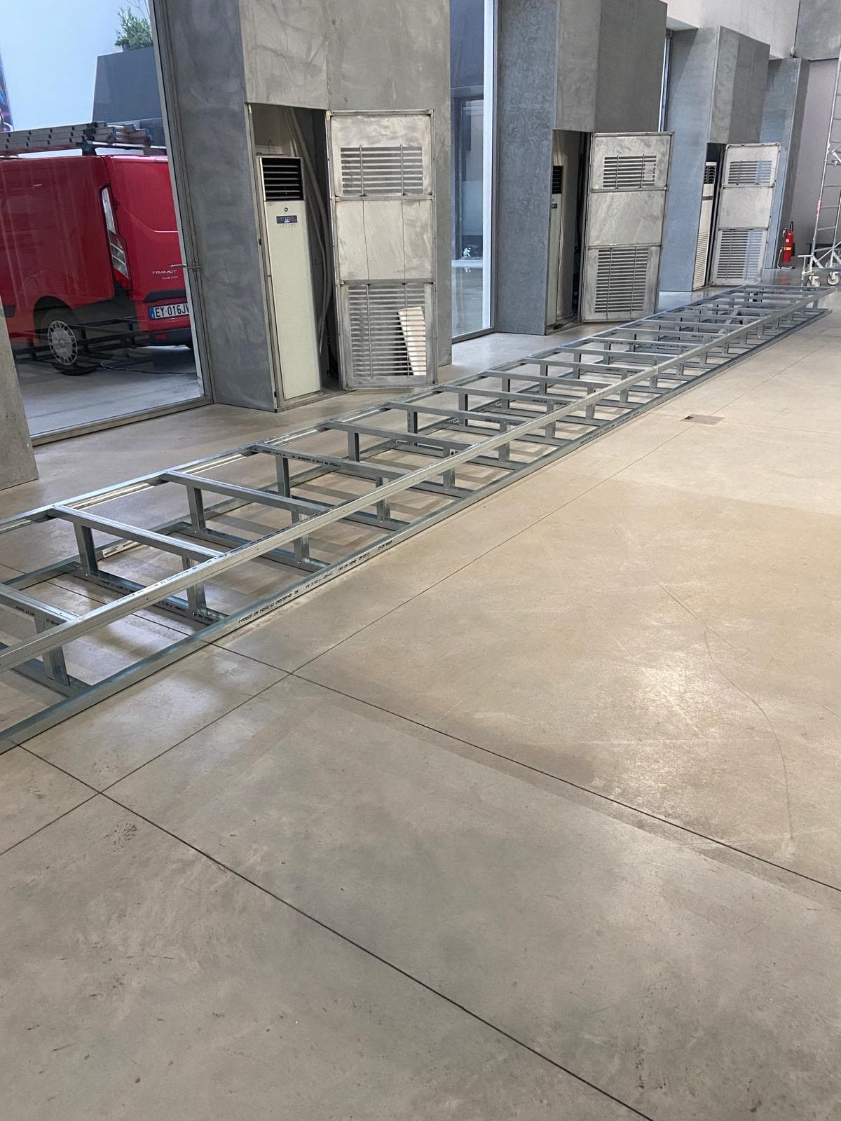 Struttura predisposta per l'installazione di impianti in cantiere